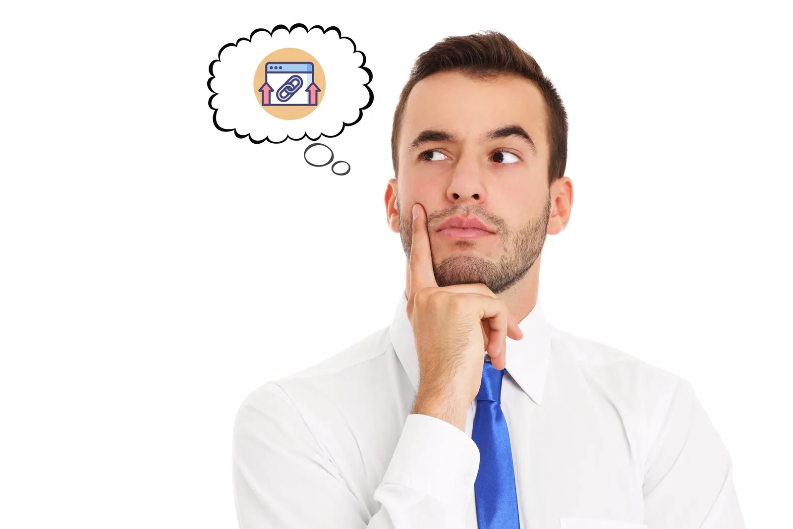 young businessman thinking over white background 2022 06 01 16 09 02 utc