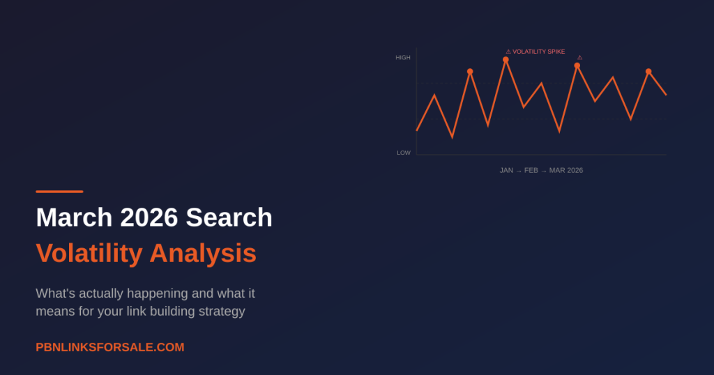 March 2026 Search Volatility: What's Actually Happening and What It Means for Link Building