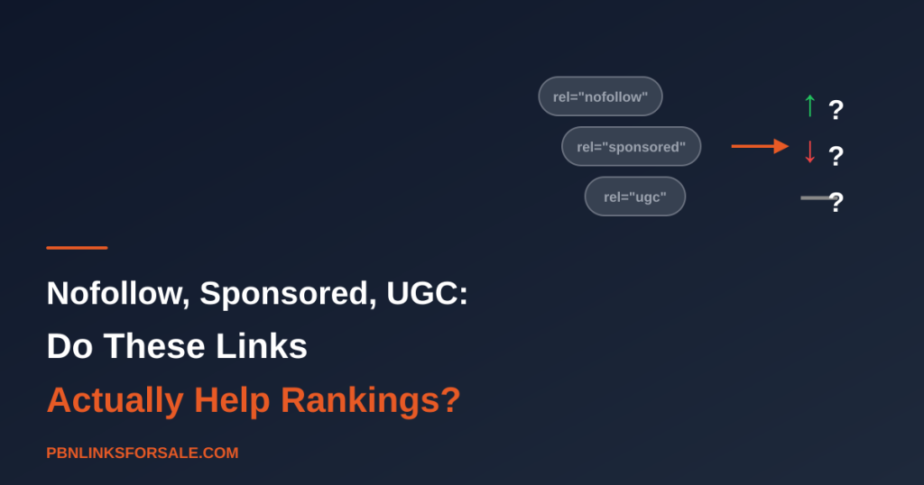 Nofollow, Sponsored, UGC: Do These Links Actually Help Rankings?