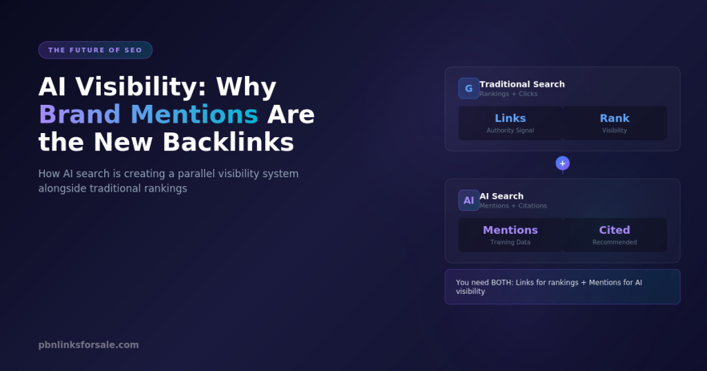 AI Visibility and Search: Why Brand Mentions Are the New Backlinks
