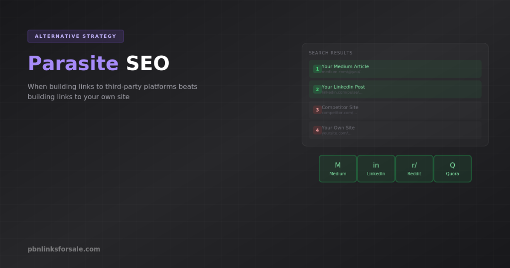 Parasite SEO: When to Build Links to Third-Party Pages Instead of Your Own