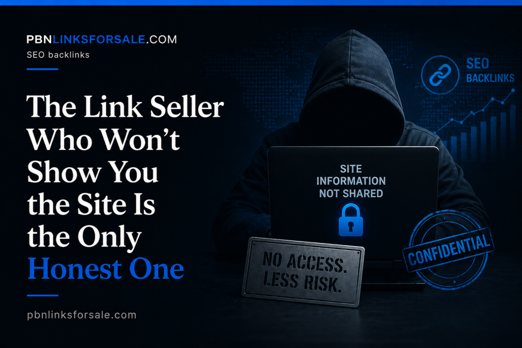 The Link Seller Who Won't Show You the Site Is the Only Honest One