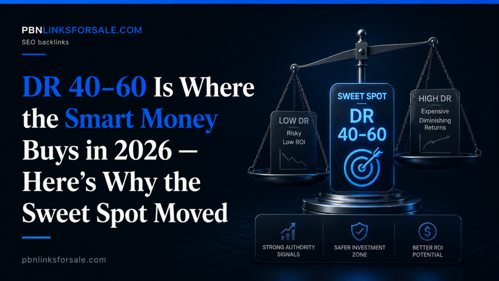 DR 40–60 Is Where the Smart Money Buys in 2026 — Here’s Why the Sweet Spot Moved